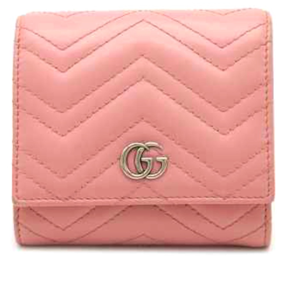 Authenticated Gucci GG Marmot Leather Wallet NEW